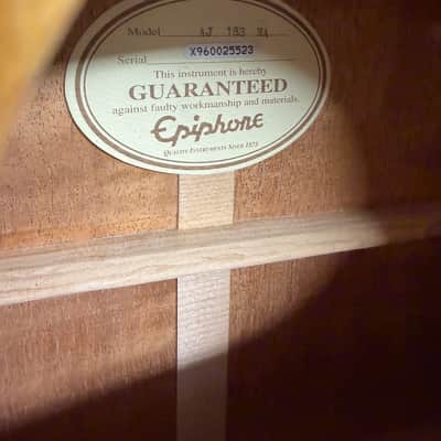 Epiphone AJ18S Advanced Jumbo 1998 - 2002 - Natural image 13