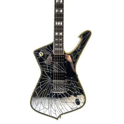 2017 Ibanez PS1CM Paul Stanley Signature Cracked Mirror Iceman image 1