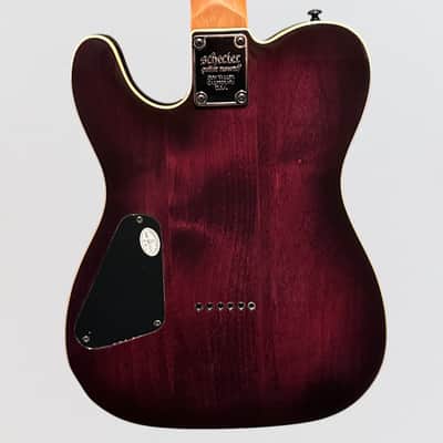 Schecter PT Pro Electric Guitar - Transparent Purple Burst image 4