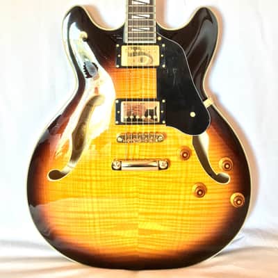 Splendide Guitare électrique Washburn HB35 TS Semi-Acoustique Tobacco Sunburs image 1
