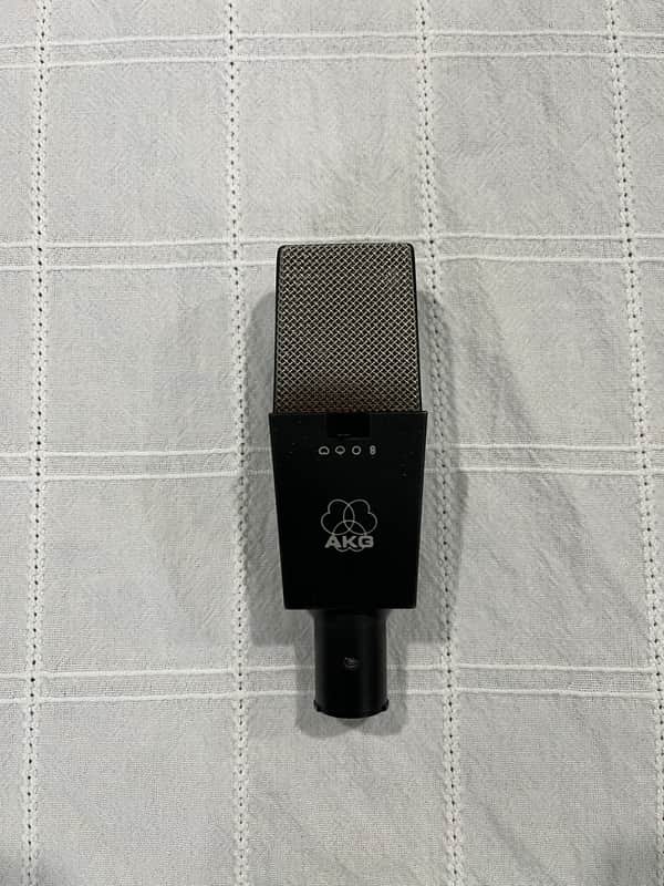 AKG C414 B ULS Large Diaphragm Multipattern Condenser Microphone 1990s - Black image 1
