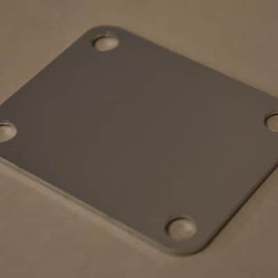 1980s Schecter USA Neck Plate With Gasket Chrome NOS image 3