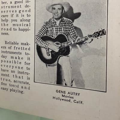 1930’s Gibson “What do you want to do?” Booklet Rare brochure Catalog Collector case Candy vintage pre war Roy Smeck Gene Autry Script image 5