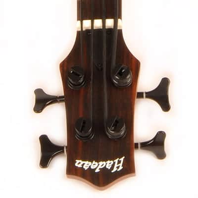 Hadean Walnut Acoustic-Electric Uke Bass Ukulele UKB-23 FH with F Holes image 4