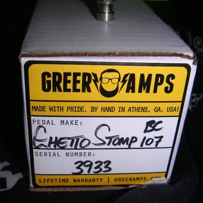 Greer Amps Ghetto Stomp BC107 Limited Edition Green Sparkle - Mint - Free Ship image 5