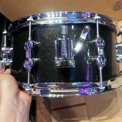 Sonor AQX 14x5.5 Snare Drum – Black Midnight Sparkle | Floor Model | w/ New Snare Wires image 7