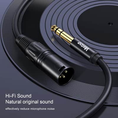 1/4 Inch Trs To Xlr Male Cable, Balanced 6.35Mm Quarter Inch Trs Plug To 3-Pin Xlr Male, Quarter Inch Trs Male To Xlr Male Microphone Cable, 6.6 Feet image 3