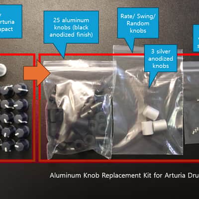 Arturia DrumBrute Impact Knob Upgrade – Fix Sticky Knobs (Aluminum Set)