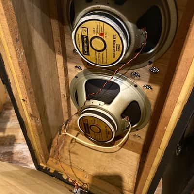 Carlsbro Celestion g12s 2x12 cabinet Late 60s - Black image 9