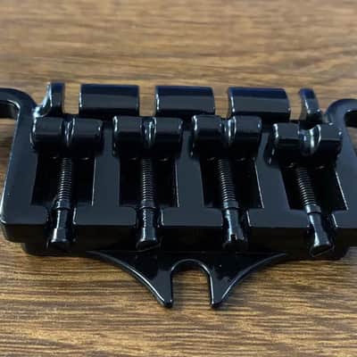 Black 3 Point 4 String Bass Bridge For EB-3 / Thunderbird / EB-0 image 6