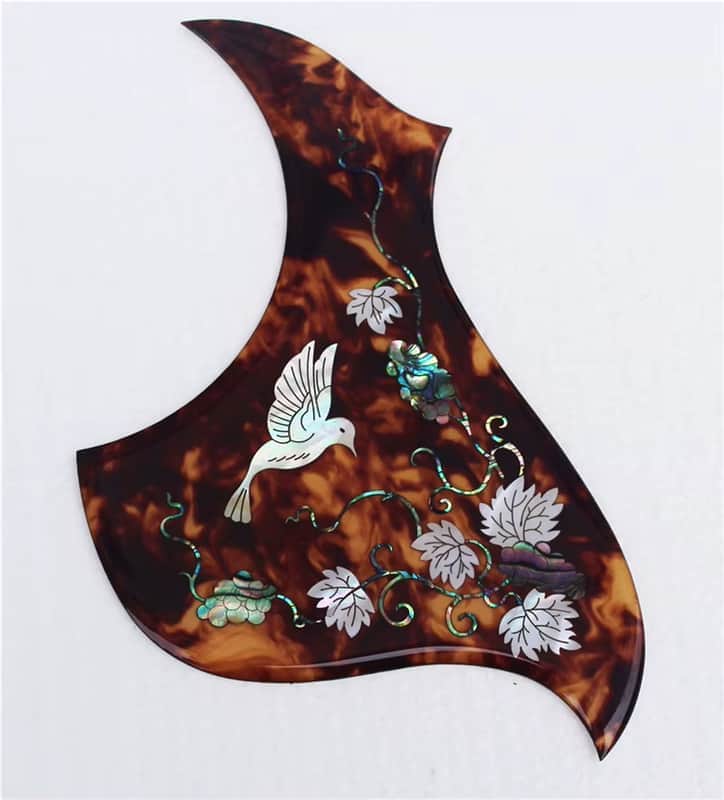 Rosewood Acoustic Guitar 41 Inch Pickguard Scratch Plate with Abalone Inlay Top image 1