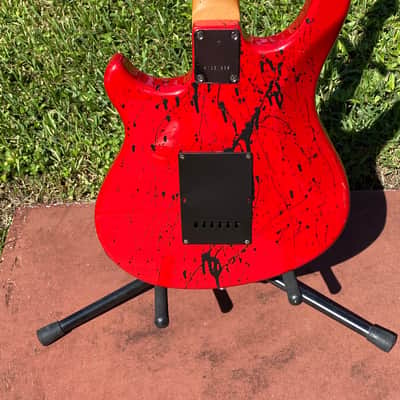 Strat style offset "BloodClot" electric guitar 3 strong single coil PU fretwork, set-up, Dunlop Pro image 8