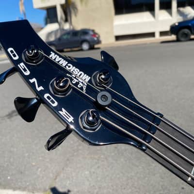 2022 Music Man Bongo 4 String HH Bass - Harvest Orange Gold Stingray image 11