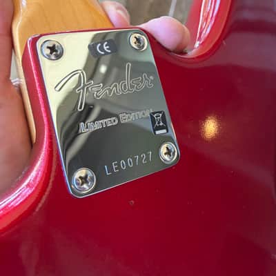 Greg Koch Fender matching head stock American Vintage '62 'Thin Skin' Jaguar 2007 - 2008 - Candy Apple Red AVRI image 9