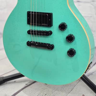 ESP Guitars USA Eclipse 6 String Electric Guitar Midori Gold Sparkle image 3