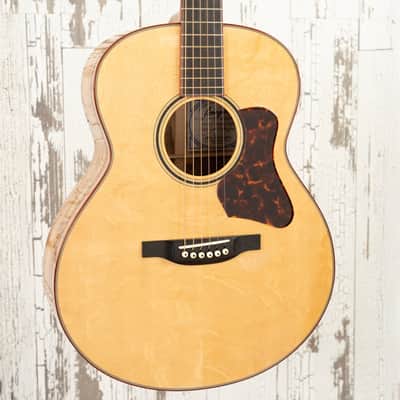 Bourgeois 2013 Luthier's Choice Small Jumbo "Face" Guitar - Bear Claw Spruce Top / Red Gum Eucalyptus Back and Sides image 4