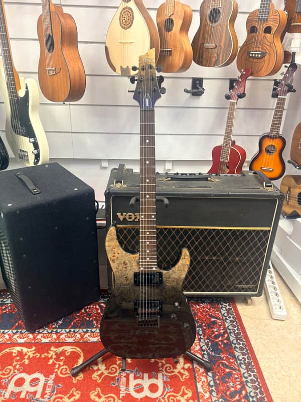 Schecter C-1 standard 2025 - Fade burst burl image 1