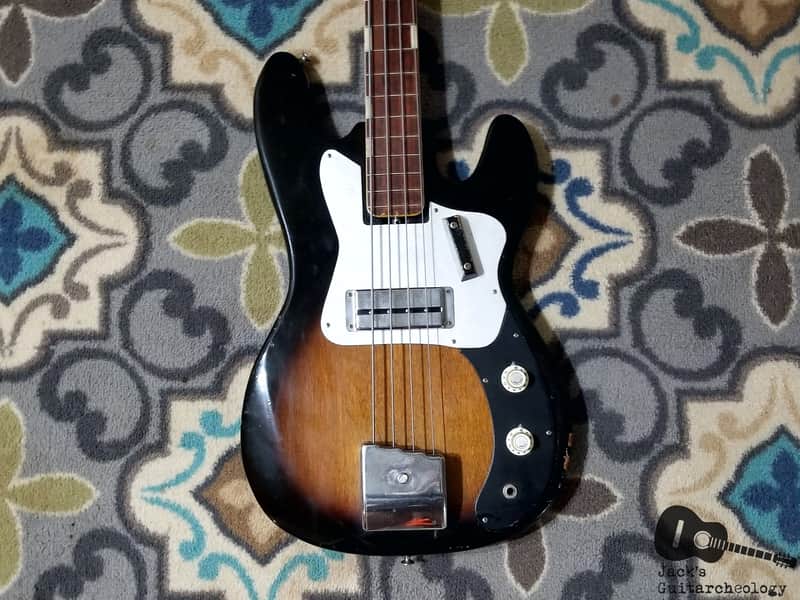 Kent 670 Electric Bass (1960s, Sunburst) image 1