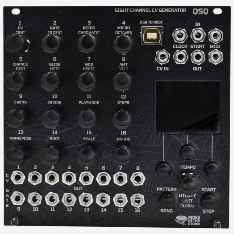 Rides in the Storm QSQ 8-Channel Sequencer and Midi to CV Interface Module image 1