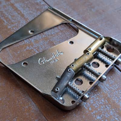 Glendale USA Telecaster Bridge And Neck Plate Compensated Saddles EXCELLENT image 2