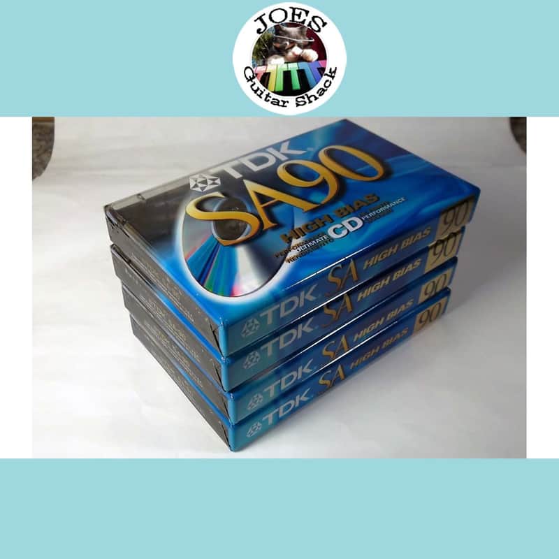 4-TDK SA-90 (1997) Type II Hi-Output Super Avilyn SA Chrome Cassette Tapes Japan Made For USA Sealed And New! image 1