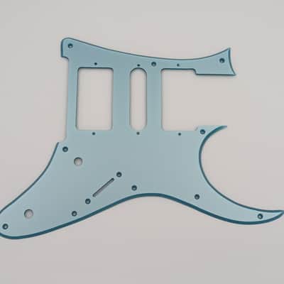 metallic ice blue acrylic pickguard for made in japan ibanez 6 string jem guitar image 4
