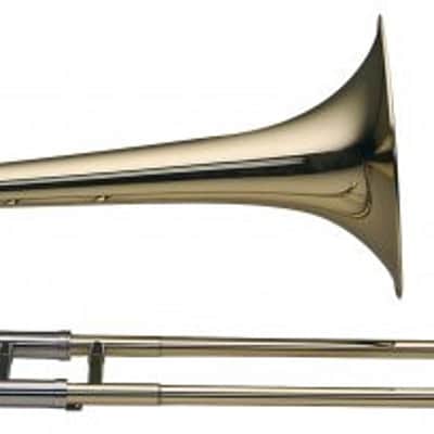 Stagg Bb Tenor Slide Trombone W/abs Case Gold Lacquer Small Bore Ws-tb225 2 Year Warranty image 1