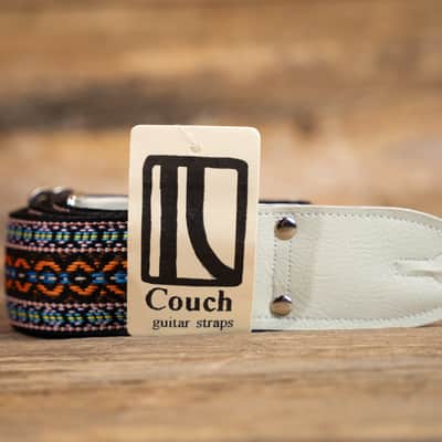 Couch HW048 "The Turquoise Desert" Hippie Weave Guitar Strap image 1