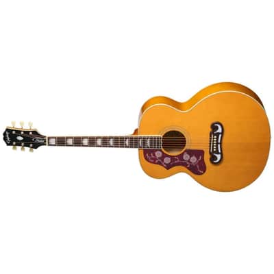 Epiphone J-200 Studio Left-Handed Acoustic-Electric Guitar - Natural image 3
