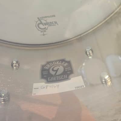Gretsch Brooklyn 14x6.5" Chrome Over Brass Snare - 1.2 MM Brass Shell image 11