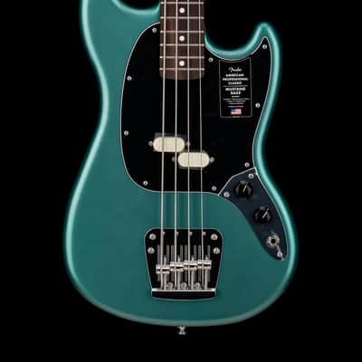 Fender American Professional Classic Mustang Bass - Faded Sherwood Green Metallic #90066 image 1