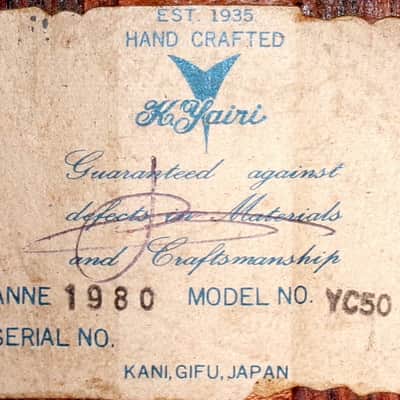 1980 Kazuo Yairi YC-50 AMAZING RAMIREZ STYLE Classical Concert Guitar+Hard Case plus more extras image 24