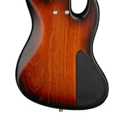Sadowsky MetroLine 21-Fret Vintage P/J Bass, Swamp Ash Body, Maple Fingerboard, 5-String, Lefthand - Almond Sunburst Transparent Satin image 9