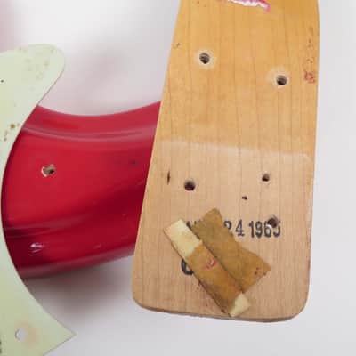 Mosrite Ventures Bass 1965 Custom Color Strawberry Red image 17