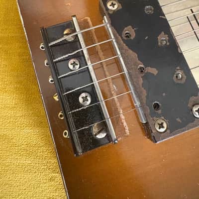 Supro Lap Steel w/Original Chipboard Case Late 50's/Early60's (Once Owned by Jerry Jones) - Sunburst image 10