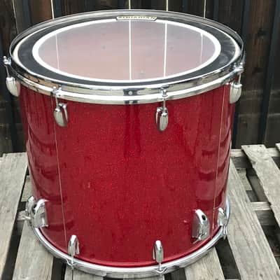 Slingerland 18”x20” Floor Tom 3ply O’rings- Red Glass (Rare) image 6