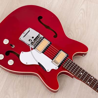 1968 Kay Clermont S667 Vintage Hollowbody Guitar Near-Mint, Valco-Made w/ "Power Tone" Gold Foils, Case image 9