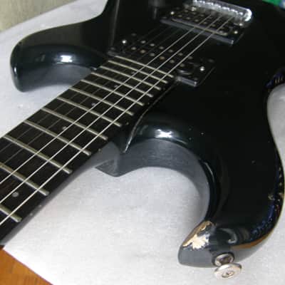 Westone Spectrum ST Black Tremolo Two humbuckers medium jumbo Matsumoku Japan image 5