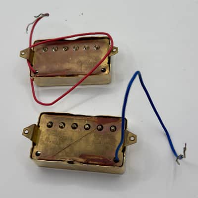 Epiphone Humbucker Pickup Set 1980s - Gold image 3