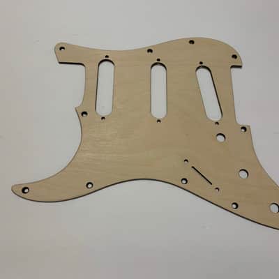 Left handed Raw wood pickguard for Stratocaster image 1