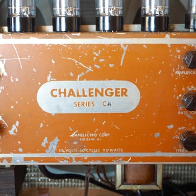 1950s Danelectro Challenger Series C Vintage 1x15 Tube Amp Vibravox 6V6 w/ ftsw image 12