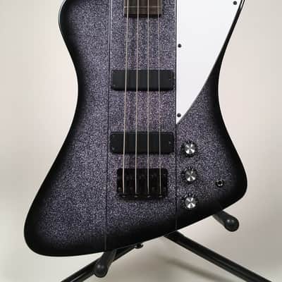 Bell & Hern Custom "Thunderdome" Set Neck 4 String Industrial Sparkle Bass - Heavy Sixx Vibes image 4