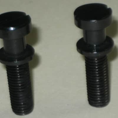 ONE pair of rarely used (rarely handled) Gibson BLACK GLOSS Finish STUDS (aka Mounting Pieces) and Black Finish ANCHORS (aka Inserts) for PTTP BLACK GLOSS Finish Stop Bar Tailpiece (Tailpiece NOT included) came off of a 2000 LP Gothic (NO guitar) image 20