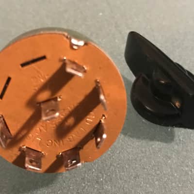 Carling Fender Mesa Boogie NOS Voltage Selector Switch 6 Position Single Pole black knob 1970's 1980 image 4