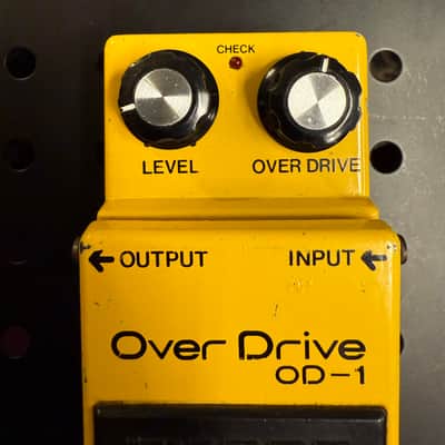 Boss OD-1 Over Drive (Black Label) NEC Long Chip image 2