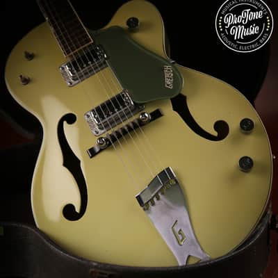 1960s Gretsch USA G6118 Anniversary Two Tone Green & Original Hard Case image 1