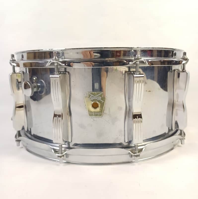 Ludwig 6.5x14"L403 75th Anniversary Chicago Keystone Snare Drum Chrome Over Wood image 1
