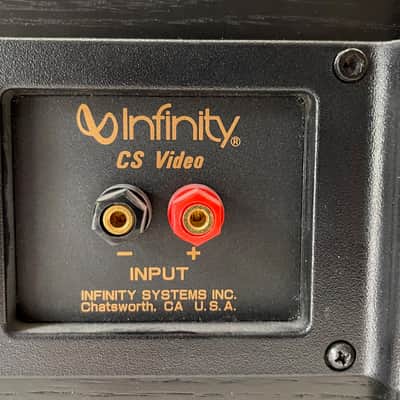 Infinity CS Video Center Channel with EMIT-R tweeter 1990 Black image 3
