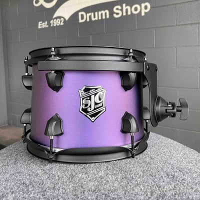 SJC Pathfinder Series 7x10 Rack Tom in Purple Glimmer w/ Matte Black Hardware & FREE Mounting Clamp *IN STOCK* image 1