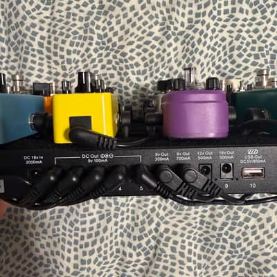 🤘 Complete Mini Pedalboard Bundle! 12 pedals! Cables! Pedalboard with built in Power supply image 12